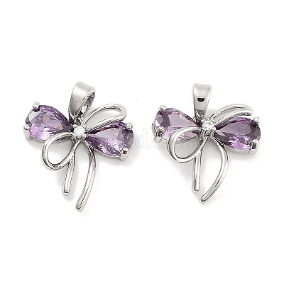 Латунные микро проложить кубического циркония подвески KK-P271-05P-A-1