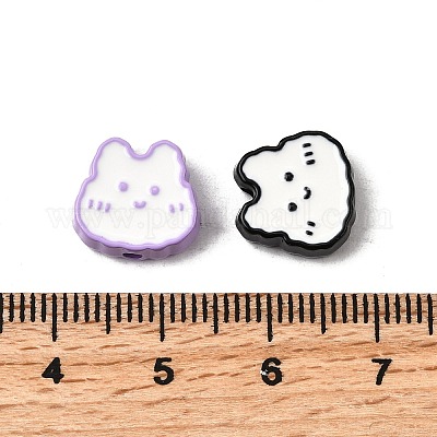 Бусины из сплава эмали для выпечки FIND-G092-01A-1