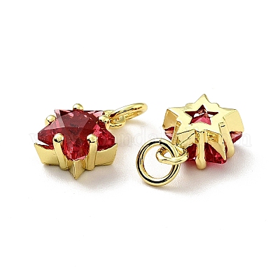 Кулоны из экологически чистой латуни с микропаве и кубическим цирконием KK-D080-44G-05-1