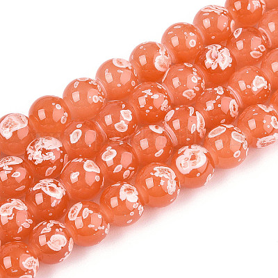 Выпечка краска бисер пряди DGLA-N015-8mm-04-1