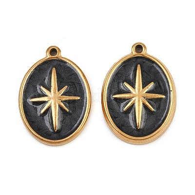 Подвески из нержавеющей стали 304 с эмалью STAS-I352-05G-03-1