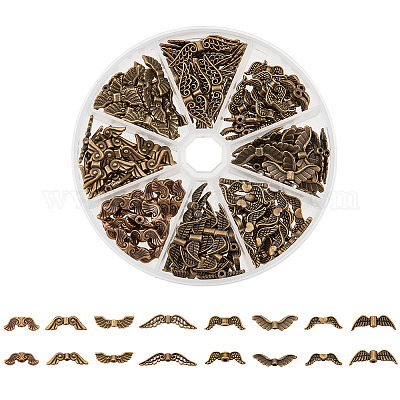 160шт 8 стильные бусины из сплава в тибетском стиле FIND-NB0003-41-1