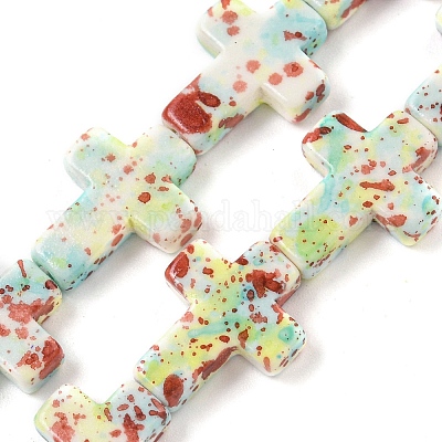 Синтетические бирюзовые бусины G-H060-01E-1