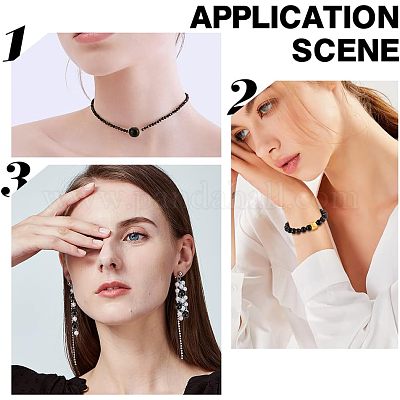 2 нити натуральных золотисто-блестящих бусин обсидиана G-OC0003-52-1