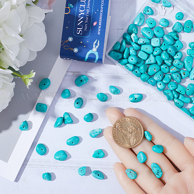 2 нити натуральных бусин говлита нити TURQ-SC0001-17-1