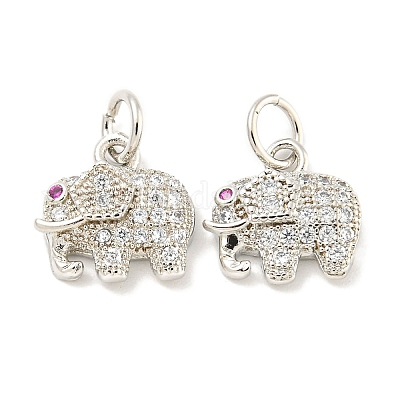 Покрытие стойки латунь микропаве прозрачные подвески из кубического циркония KK-B093-02B-P-1