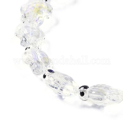 Нити прозрачных бусин из стеклянной эмали GLAA-B021-06L-1