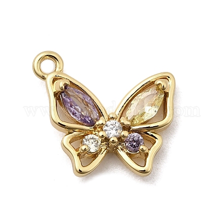 Латунные микро проложить кубического циркония подвески KK-A275-18A-G-1