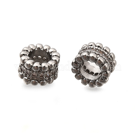 Латунные микро проложить Цирконий Европейский бисером KK-Z126-06P-1