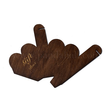 Шаблон подарочной коробки треугольника сделай сам в стиле ретро DIY-G039-08-1