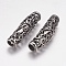 304 Stainless Steel Tube Beads, Antique Silver, 43x12x10mm, Hole: 6mm
