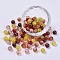 5 Colors Spray Painted & Baking Painted Crackle Glass Beads, Round, Mixed Color, 8mm, Hole: 1.3~1.6mm