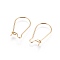 304 Stainless Steel Hoop Earring Finding, Golden, 21 Gauge, 20x12mm, Pin: 0.7mm