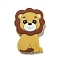 Silicone Focal Beads, Lion, 34x23x7.2mm, Hole: 2mm
