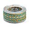 12-Ply Braided Nylon Cord, for Jewelry Making, Round, Dark Turquoise, 3.8~5mm, about 2.19 Yards(2m)~3.28 Yards(3m)/Roll