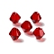 K9 Glass, Imitation Austrian Crystal Beads, Faceted, Bicone, Dark Red, 6x6x6mm, Hole: 0.9mm