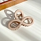 Solid Color Hollow Bowknot Plastic Large Claw Hair Clips, for Women Girl Thick Hair, Antique White, 55~60x84.5~88mm
