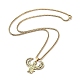 Ожерелье с подвеской из нержавеющей стали 201 NJEW-K253-13G-2