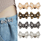 8 набор 4-х цветных регулируемых джинсовых булавок в форме банта из сплава FIND-AN0001-47-1