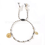 Религия латунные плоские круглые и овальные браслеты с подвесками DT8317-5