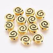 Сплавочные овальные бусины тибетского стиля  GLF10827Y-NF