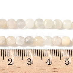 Натуральный белый лунный камень бисер пряди G-I385-A01