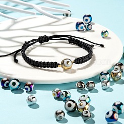 10 цветные гальванические стеклянные бусины EGLA-LS0001-06