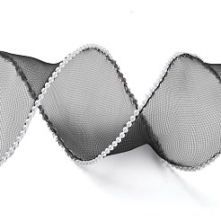 5 ярд сетчатой ленты с жемчужной окантовкой из АБС-пластика для изготовления бантов OCOR-B004-01A-08