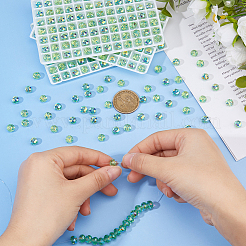 336 шт. Гальванические стеклянные бусины&nbsp;EGLA-WH0007-01B