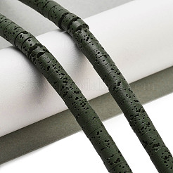 Нити бусин из натурального лавового камня G-K375-G05-01