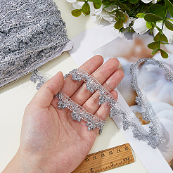 Нейлон и отделка из золотистого металлического кружева&nbsp;OCOR-WH0070-225B