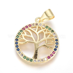 Латунные микро проложить кубического циркония подвески&nbsp;KK-I657-26G