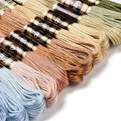 12 моток 12 цвета 6-слойная полиэфирная мулине для вышивания OCOR-M009-01B-16