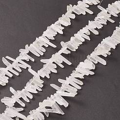 Натуральный кварц с остроконечным бисером G-L484-03