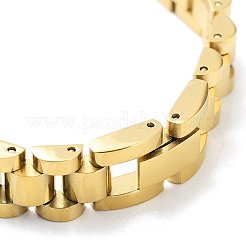 Браслеты из звеньевой цепи из нержавеющей стали 304 с прозрачными кубическими цирконами BJEW-G685-02D