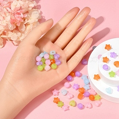 575шт 15 стиля имитация желе акриловые бусины MACR-YW0001-79