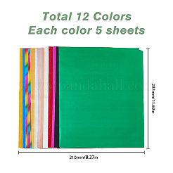 60 лист 12 цвета А4 фольга для горячего тиснения DIY-FH0005-43
