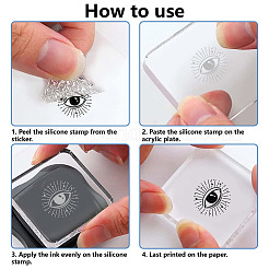 ПВХ пластиковые прозрачные штампы DIY-WH0439-0349