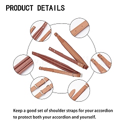 Плечевые ремни из искусственной кожи аккордеона FIND-WH0052-84B