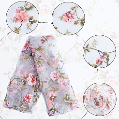 Шифоновая кружевная отделка&nbsp;ORIB-WH0005-07