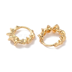 Серьги-кольца из латуни для женщин EJEW-B056-17G