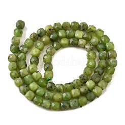 Бусы из натурального канадского нефрита G-G259-C03-4x4mm