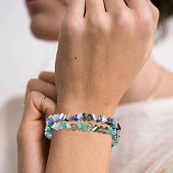 3 нить 3 цвета гальванические стеклянные бусины нити&nbsp;EGLA-YW0005-06B