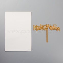Акриловая тема Хэллоуина слово торт вставить украшение карты DIY-H109-19