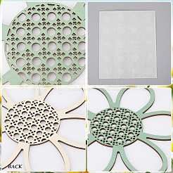 3шт. набор подвесок из натурального дерева&nbsp;WOOD-WH20002-03A