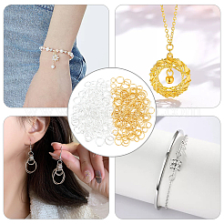 300 шт. 10 стиля латунных соединительных колец KK-BC0012-43