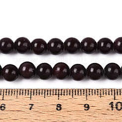 Нити круглых бусин из натурального окрашенного нефрита машан G-T139-6mm-67I