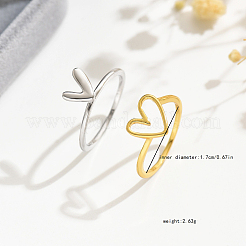 Нерегулярное двухцветное кольцо в форме сердца для женщин DW2837-2