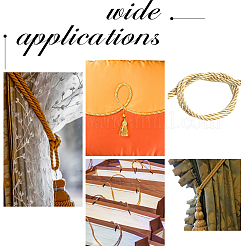 2шт 2 цвета витой шнур из полиэстера DIY-CA00001