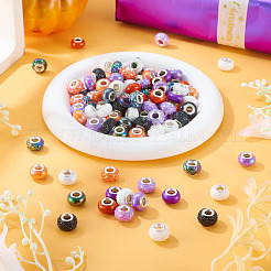 120шт 12 цвета непрозрачной смолы европейские бусины&nbsp;RESI-TA0004-80